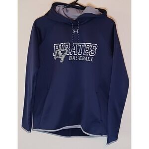 SE Pirates Baseball Pullover, Blue Gray, Size Med, Loose Fit, Armour Fleece